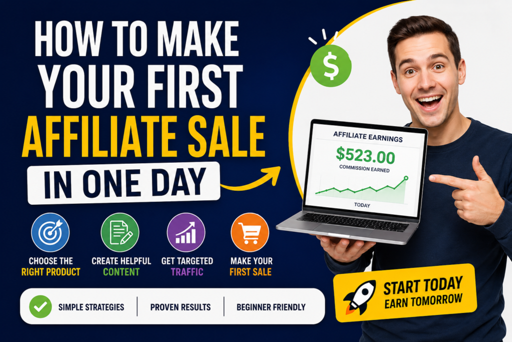 How to make your first affiliate sale