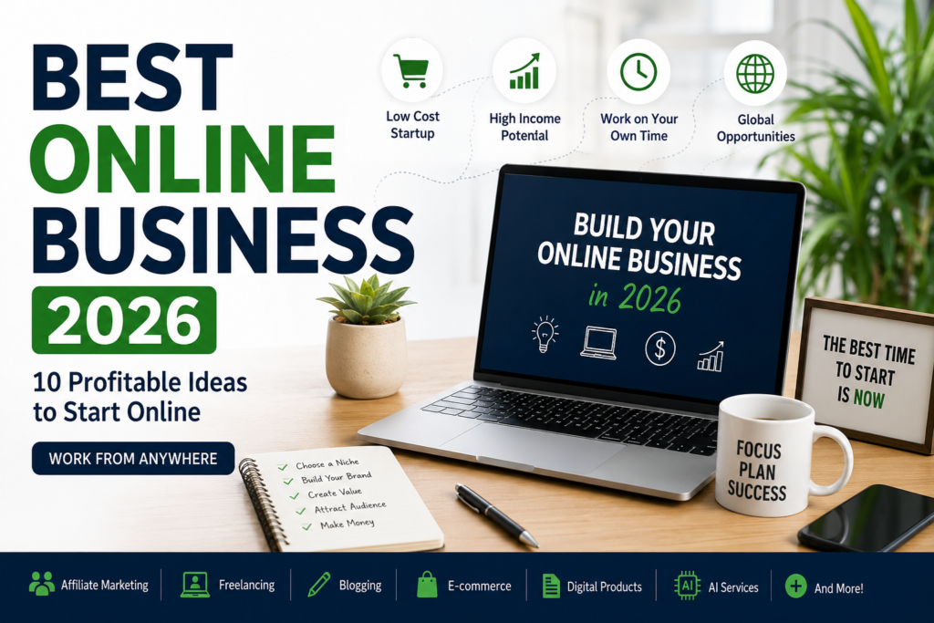 Best online business 2026 ideas for beginners